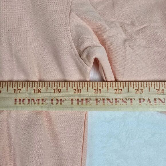Sweatshirt Hoodie Women Small Peach Kangaroo Pockets Long Sleeve Pullover - Picture 9 of 9
